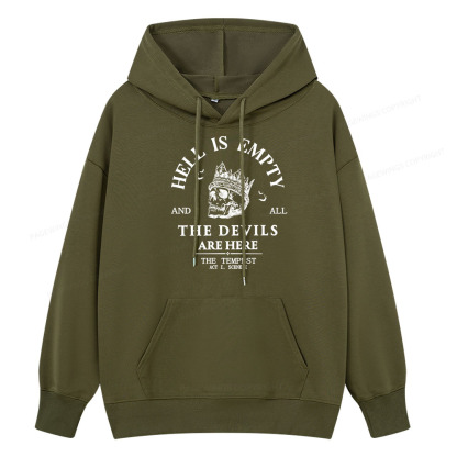Pagewings Hell Is Empty And All The Devils Are Here Unisex Classic Hoodie