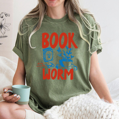 Pagewings Bookworm Unisex Washed T-shirt