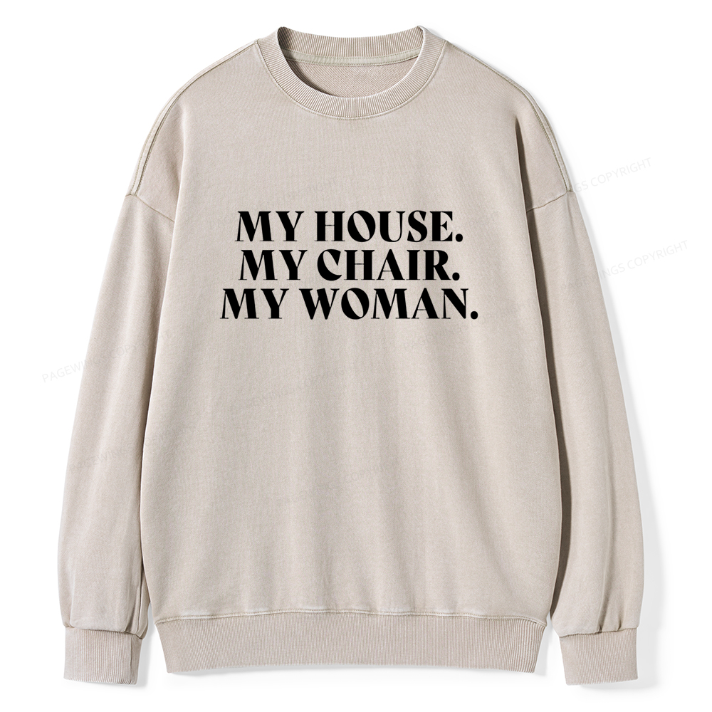 Pagewin My House Fourth Wing Classic T-Shirt Unisex Washed Sweatshirt