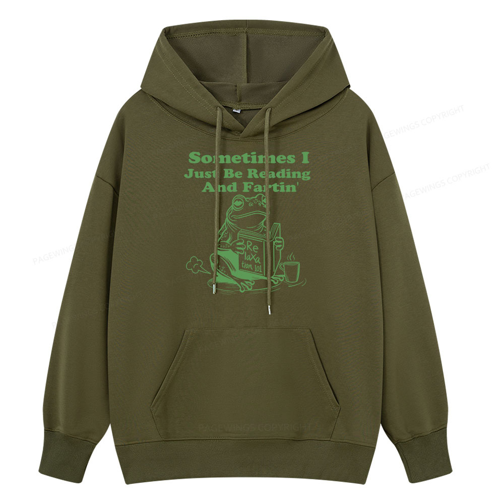 Pagewings Sometimes I Just Be Reading and Fartin Unisex Classic Hoodie