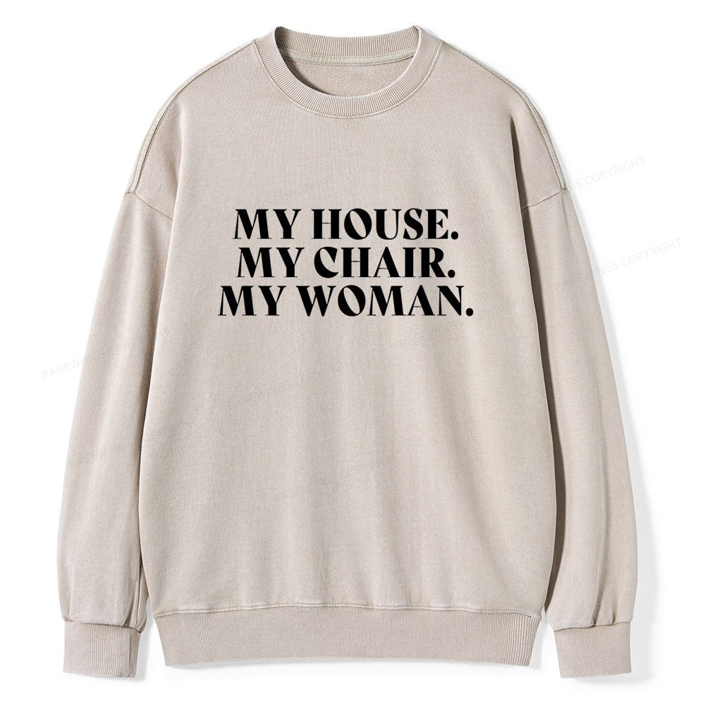 Pagewin My House Fourth Wing Classic T-Shirt Unisex Washed Sweatshirt