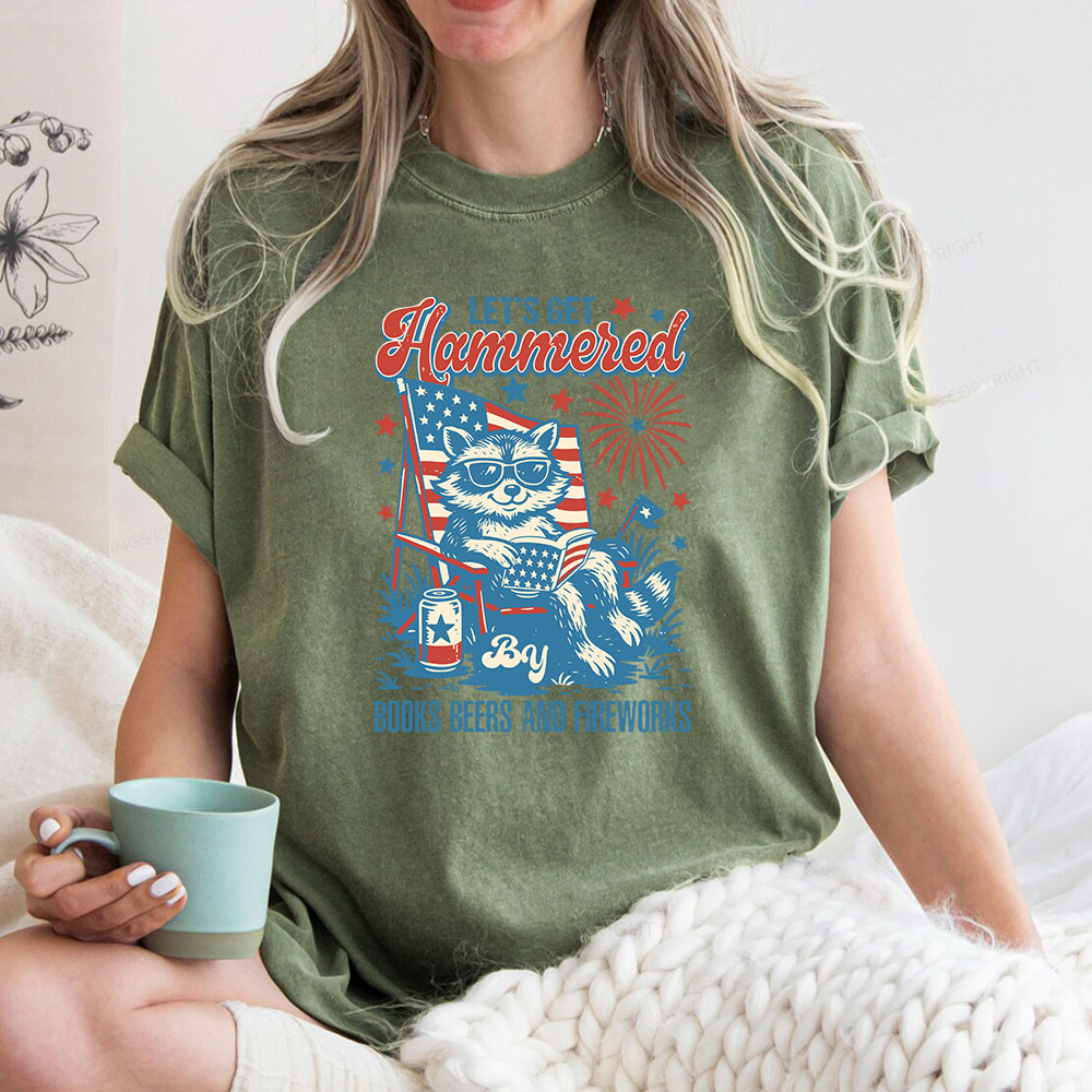 Pagewings Let's Get Reading And Blow Some Shit Up Unisex Washed T-shirt