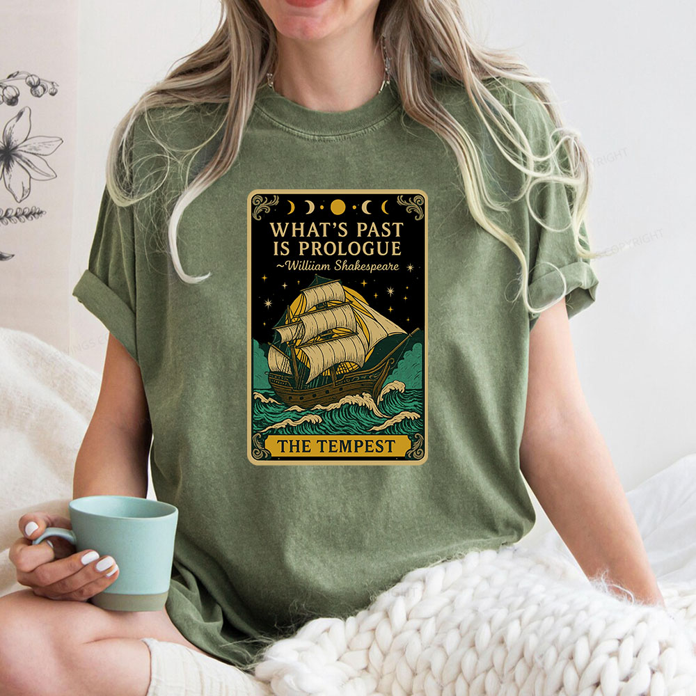 Pagewings What's Past Is Prologue Unisex Washed T-shirt