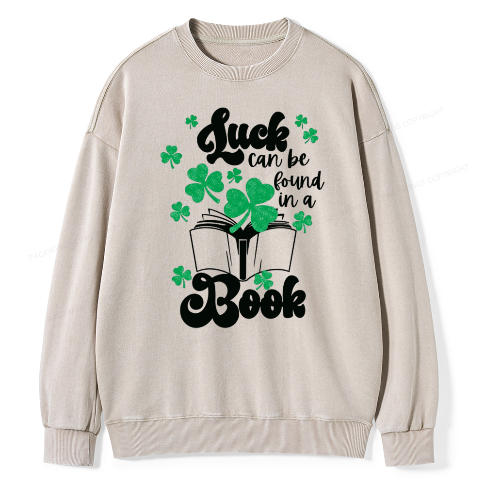 Pagewin Book Lover Shirt, Teacher Book Shirt Unisex Washed Sweatshirt