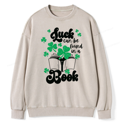 Pagewin Book Lover Shirt, Teacher Book Shirt Unisex Washed Sweatshirt