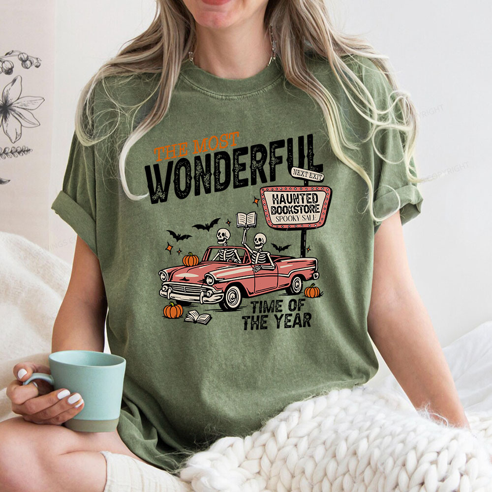 Pagewings The Most Wonderful Unisex Washed T-shirt