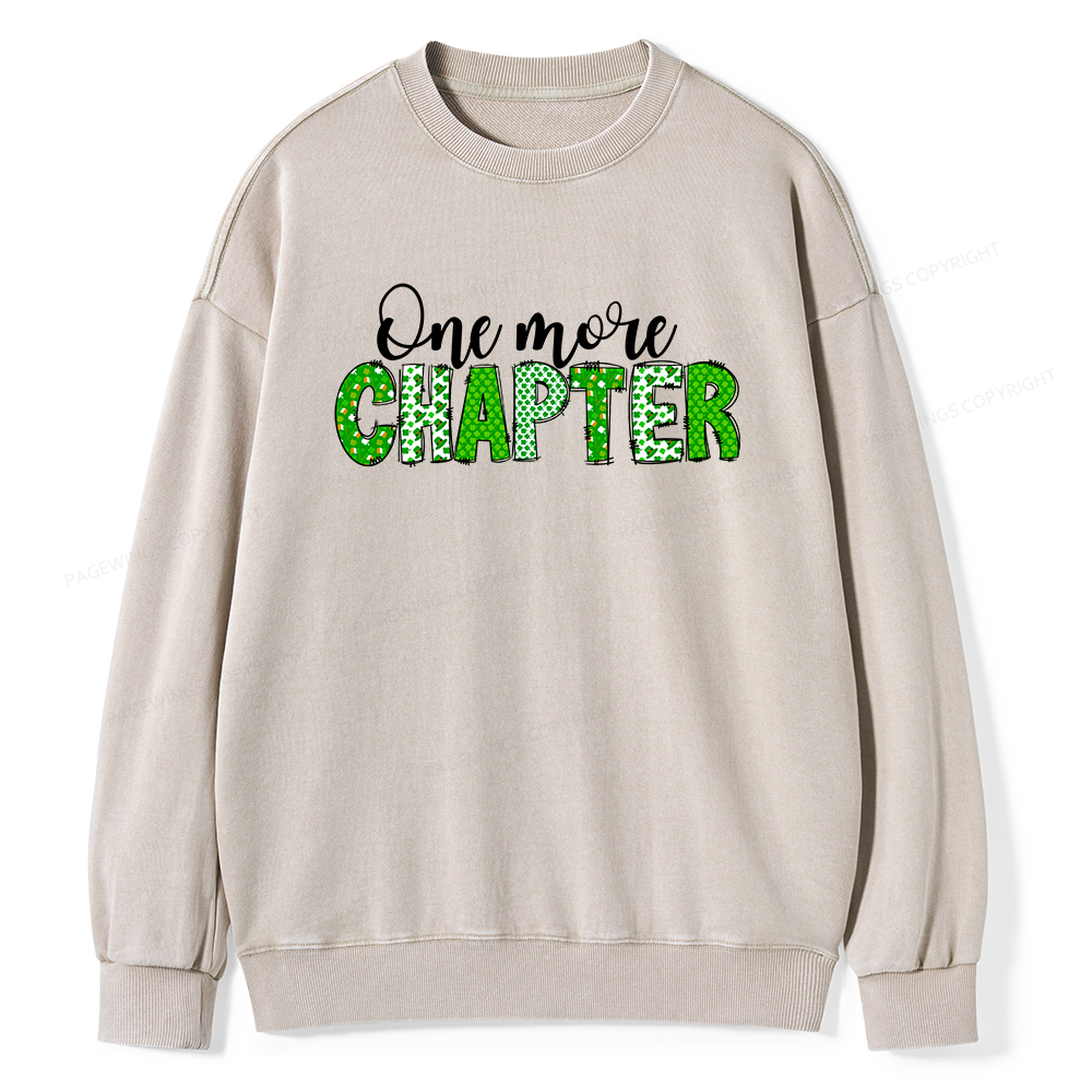 Pagewing Book Lovers St Pattys Day Shirt Unisex Washed Sweatshirt