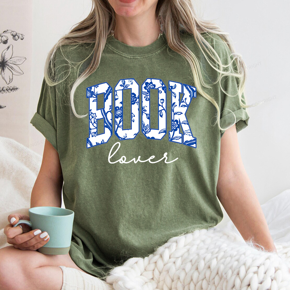Pagewings Cute Book Lover Unisex Washed T-shirt