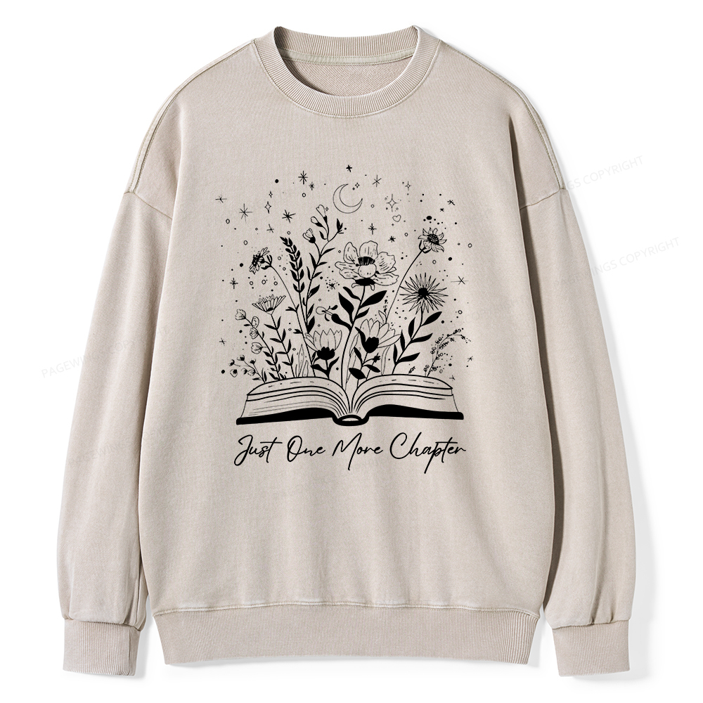 Pagewing Gift For Book Lover, Reading Shirt Unisex Washed Sweatshirt