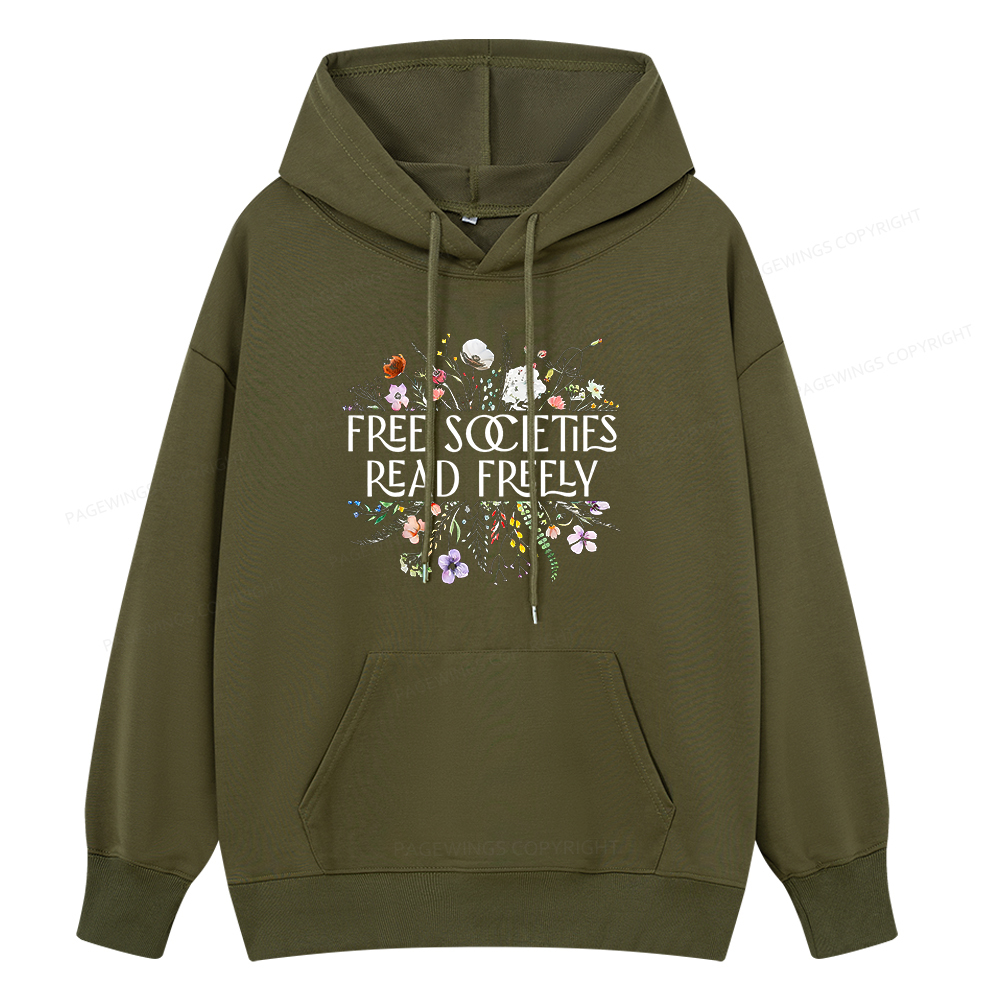 Pagewings Free Societies Read Freely Unisex Classic Hoodie