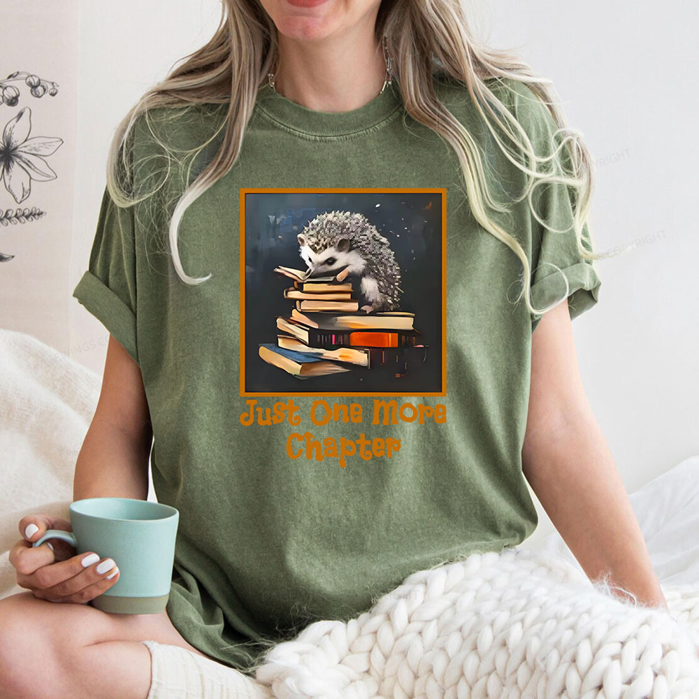 Pagewings Just One More Chapter Unisex Washed T-shirt