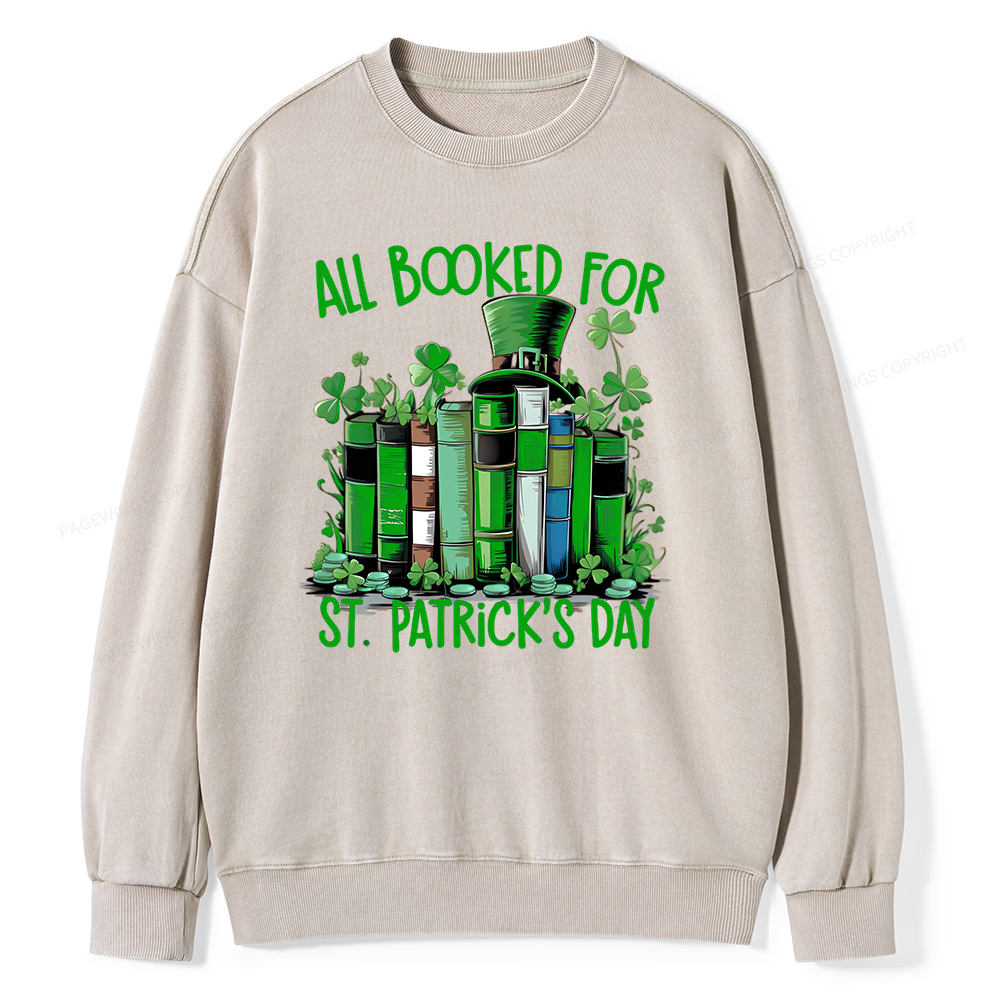 Pagewin Bookish Shirt,Funny Book Lover Shirt Unisex Washed Sweatshirt