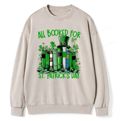 Pagewin Bookish Shirt,Funny Book Lover Shirt Unisex Washed Sweatshirt