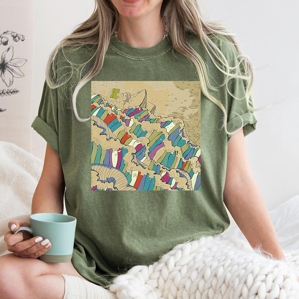 Pagewings Good Book Unisex Washed T-shirt