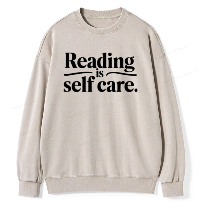 Pagewing Reading Self Care Unisex Tee Unisex Washed Sweatshirt