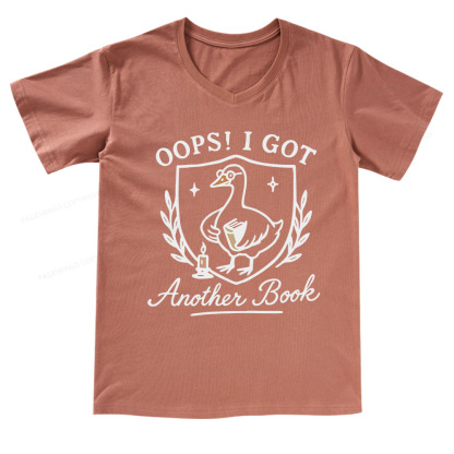Pagewings Oops I Got Another Book V-neck T-shirt