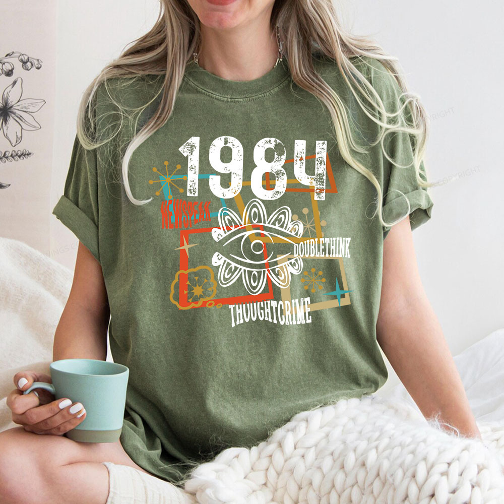 Pagewings 1984 Orwell Unisex Washed T-shirt
