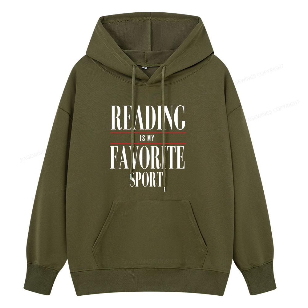 Pagewings Reading Is My Favorite Sport Unisex Classic Hoodie