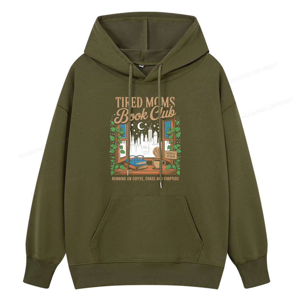 Pagewings Tired Moms Book Club Unisex Classic Hoodie
