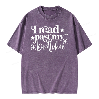 Pagewing I Read Past My Bedtime Unisex Tee Unisex Washed T-shirt