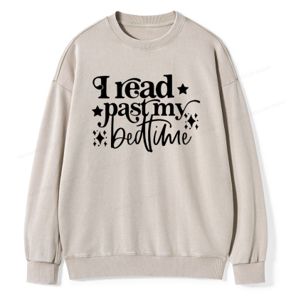Pagewing I Read Past My Bedtime Unisex Tee Unisex Washed Sweatshirt