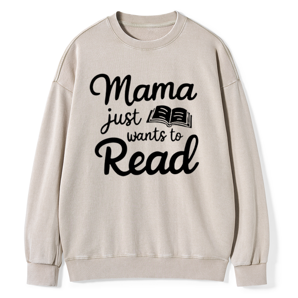 Pagewing Mama Wants Wo Read Unisex Tee Unisex Washed Sweatshirt