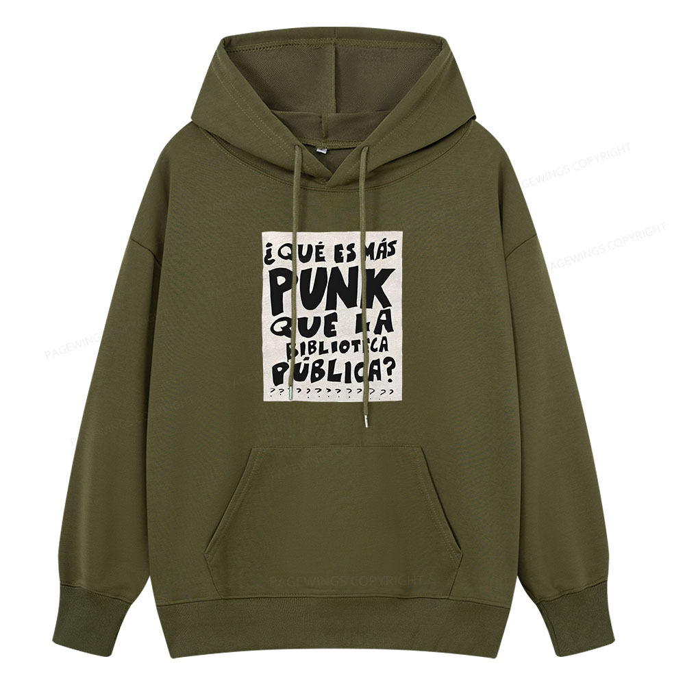Pagewings What's More Punk Than The Public Library Unisex Classic Hoodie