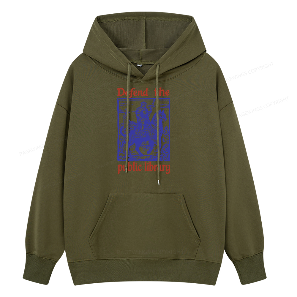 Pagewings Defend the Public Library Unisex Classic Hoodie