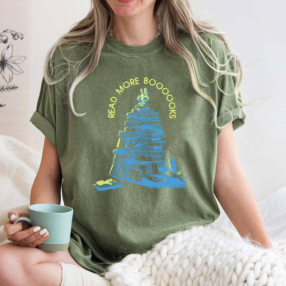 Pagewings Read More Boooooks Unisex Washed T-shirt