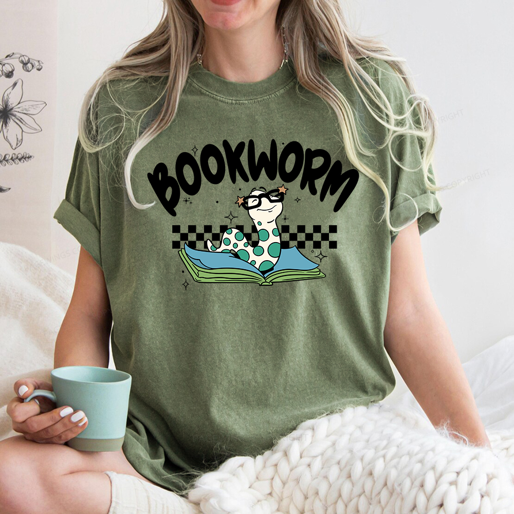 Pagewings Bookworm Unisex Washed T-shirt