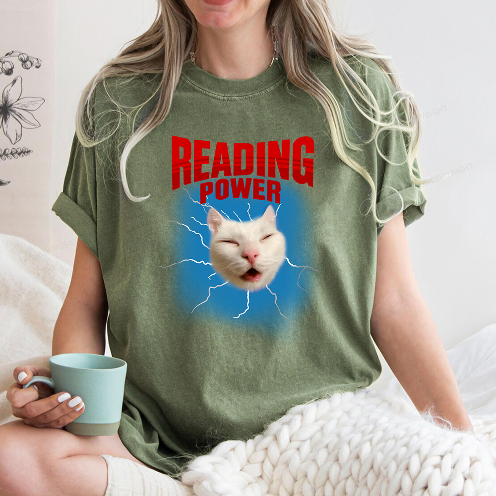 Pagewings Reading Is Fun Unisex Washed T-shirt