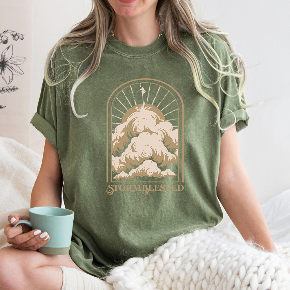 Pagewings Stormblessed Unisex Washed T-shirt