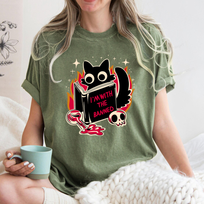 Pagewings I‘m With The Banned Unisex Washed T-shirt