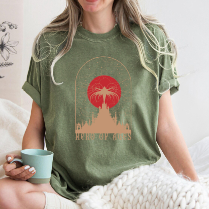 Pagewings Mist Bookish Unisex Washed T-shirt