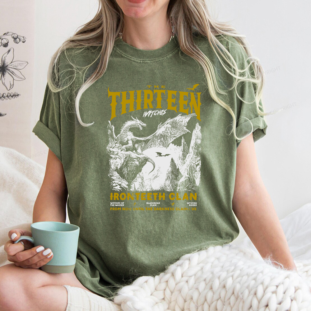 Pagewings The Thirteen Unisex Washed T-shirt