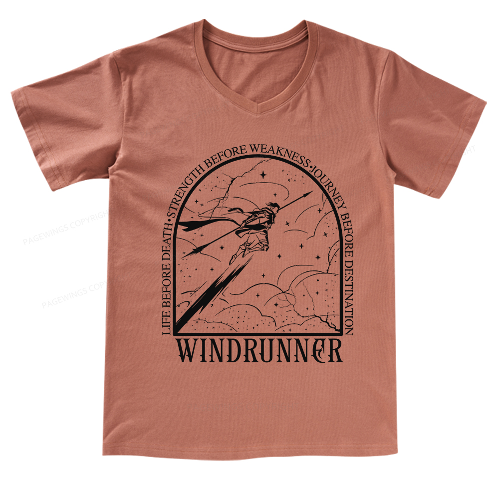 Pagewings Windrunner V-neck T-shirt
