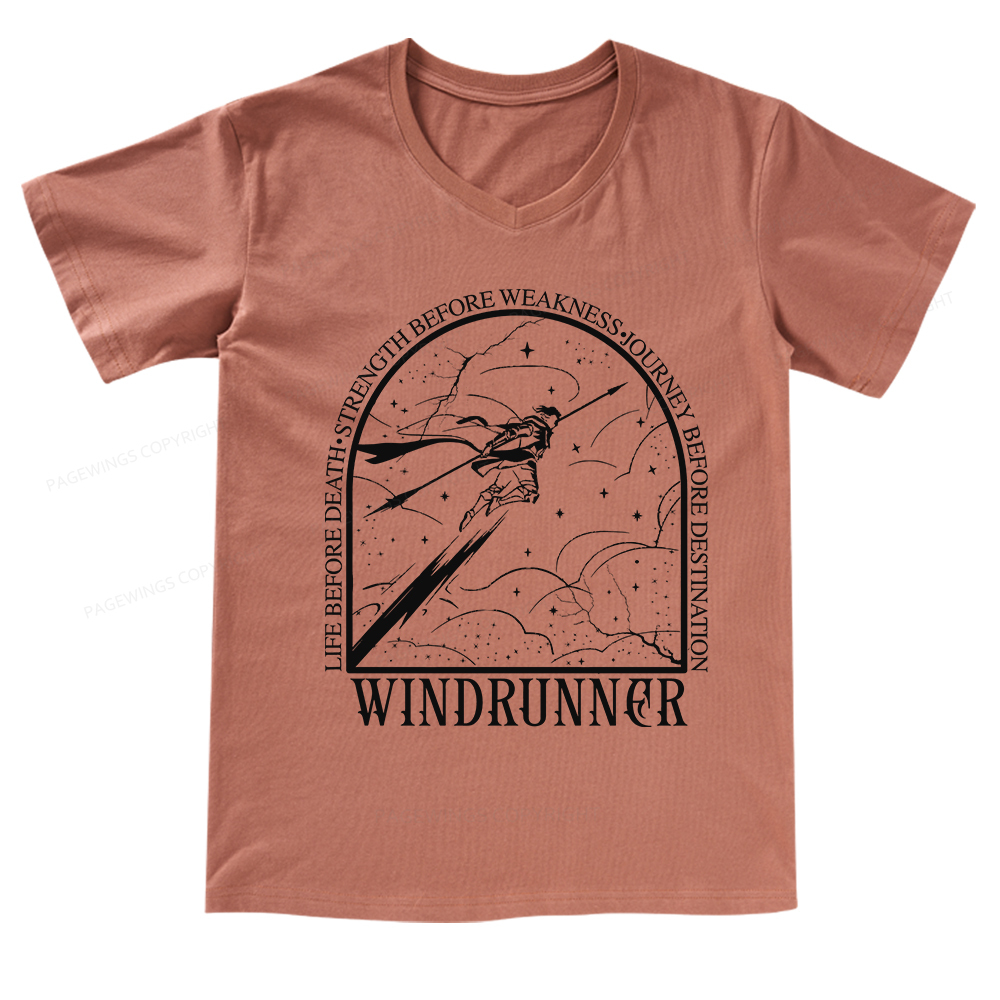Pagewings Windrunner V-neck T-shirt