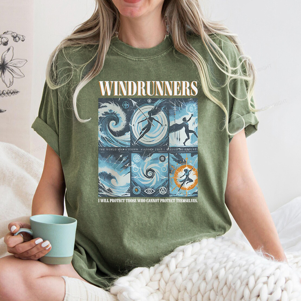 Pagewings Windrunners Unisex Washed T-shirt