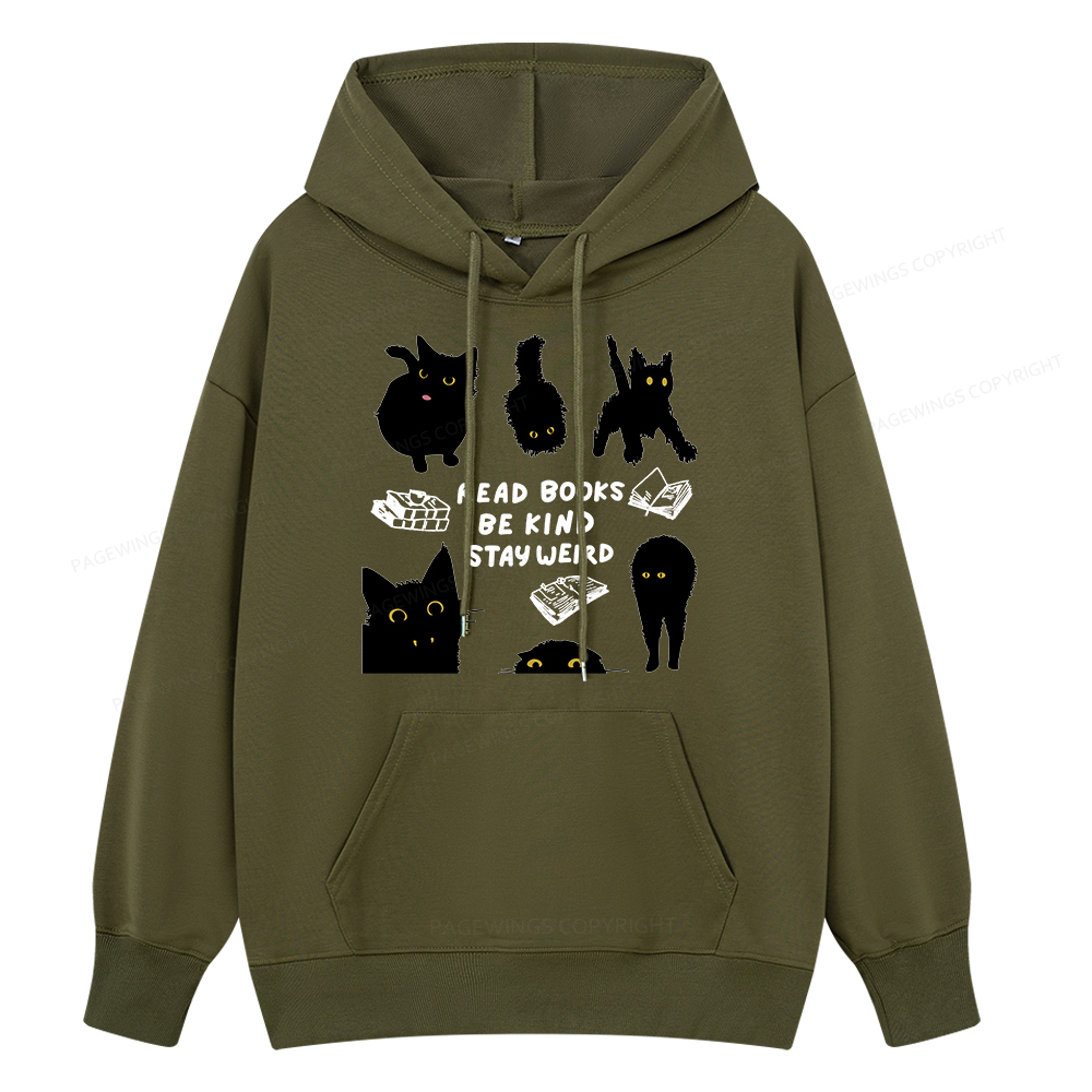 Pagewings Read Books Be Kind Stay Weird Unisex Classic Hoodie