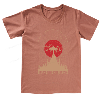 Pagewings Mist Bookish V-neck T-shirt