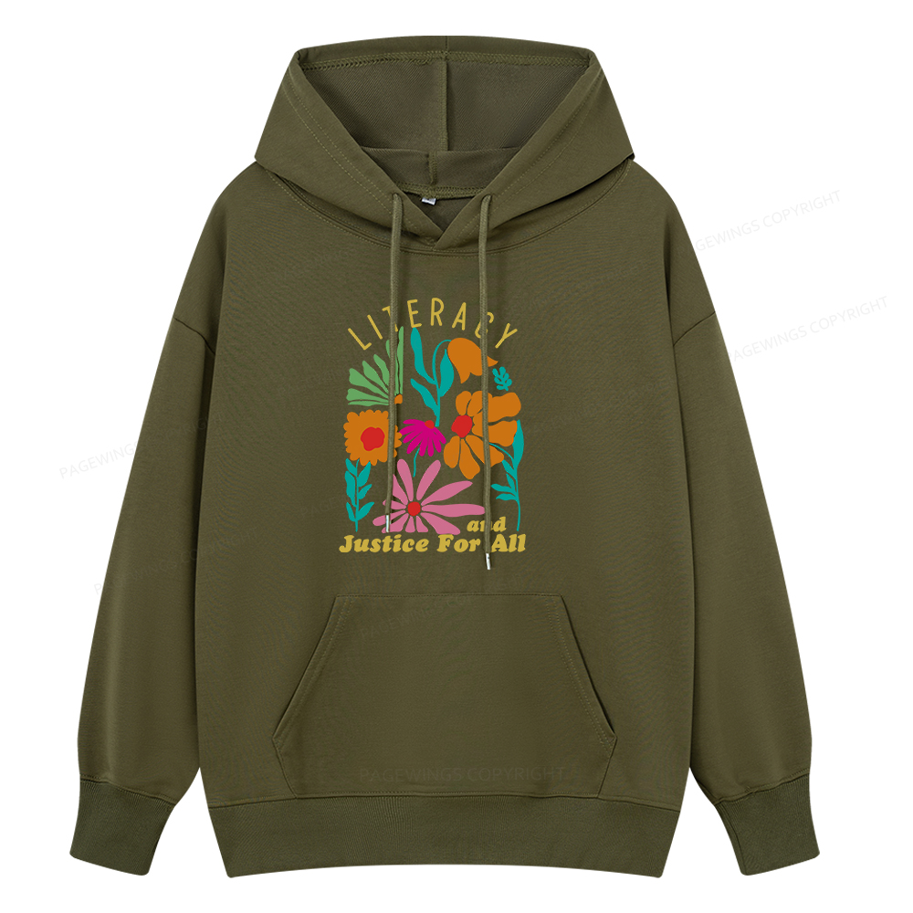 Pagewings Literacy And Justice Unisex Classic Hoodie