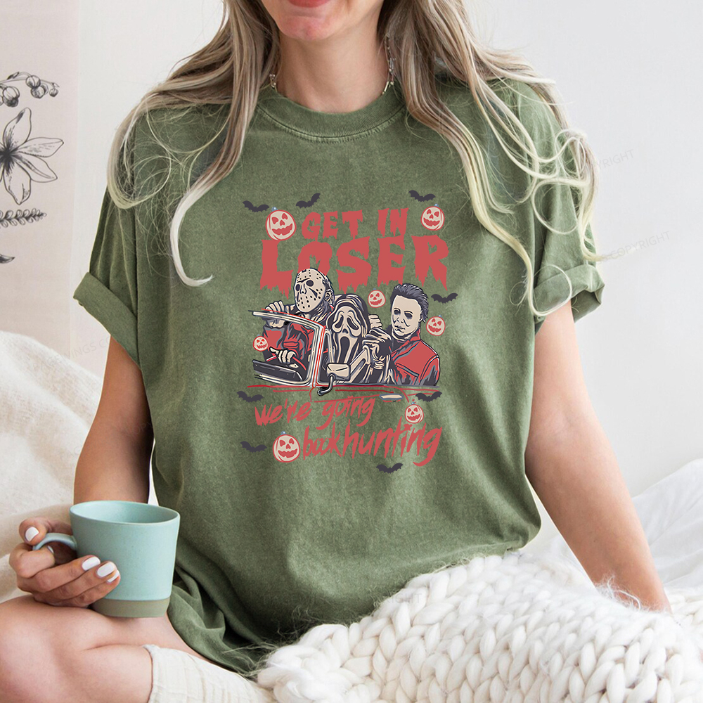Pagewings We're Going Book Hunting Unisex Washed T-shirt