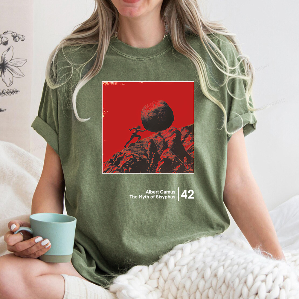 Pagewings Sisyphus Unisex Washed T-shirt