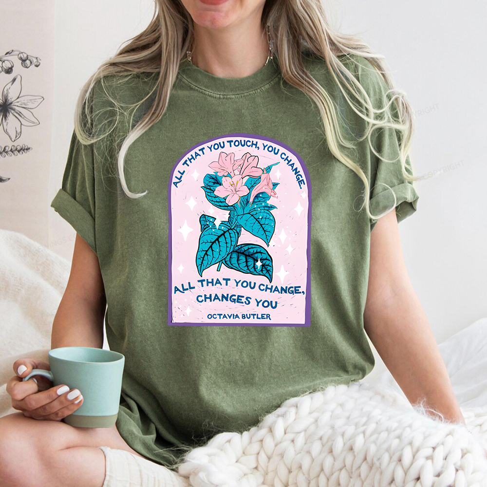 Pagewings All That You Touch, You Change Unisex Washed T-shirt