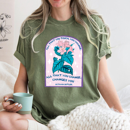 Pagewings All That You Touch, You Change Unisex Washed T-shirt