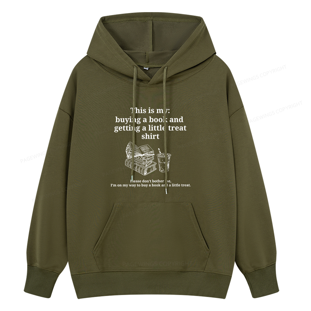 Pagewings Buying A Book And Getting A Little Treat Unisex Classic Hoodie