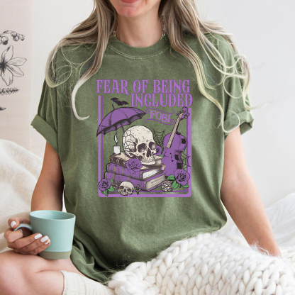 Pagewings Fear Of Being Included FOBI Unisex Washed T-shirt