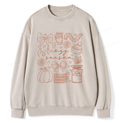 Pagewings Cozy Season Unisex Washed Sweatshirt