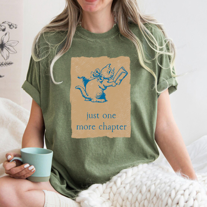 Pagewings Just One More Chapter Unisex Washed T-shirt