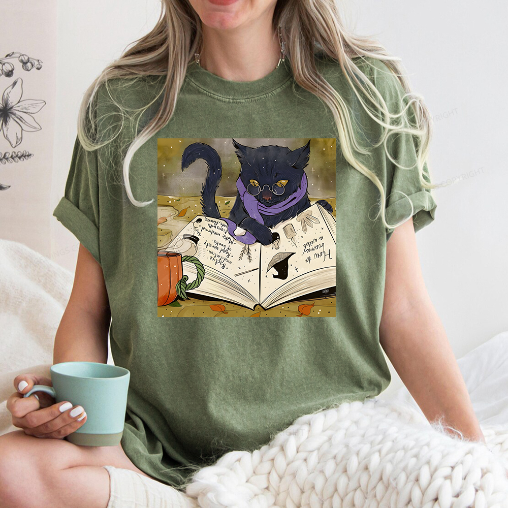Pagewings Magic Book Lover Unisex Washed T-shirt